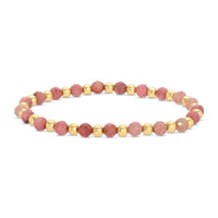 Stretch Stone & Bead Bracelet