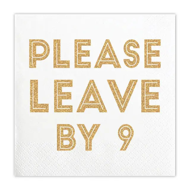 Please Leave By Beverage Napkins