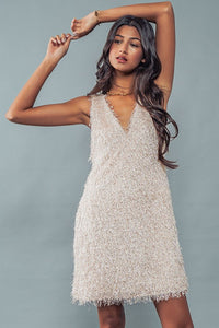 Shaggy Eyelash Mini Dress