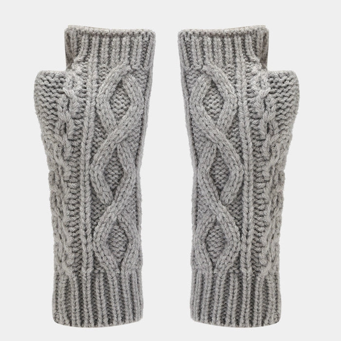Fingerless Knit Gloves