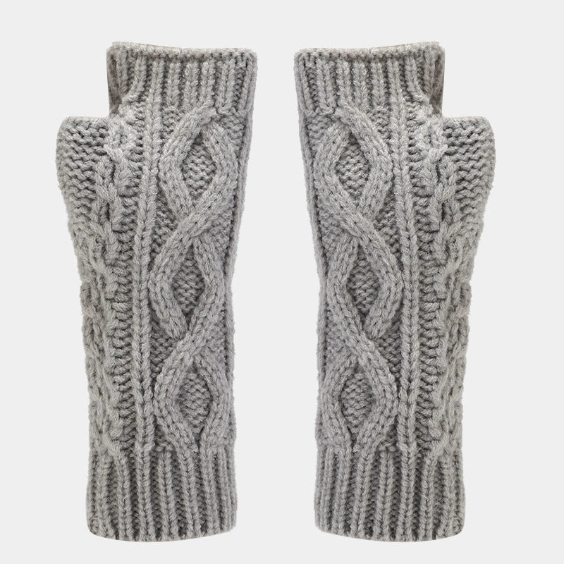 Fingerless Knit Gloves