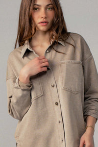 Western Relaxed Denim Top