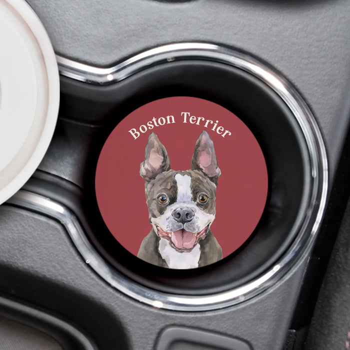 Boston Terrier Car Coaster