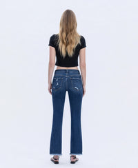 Frayed Hem Flare Jeans