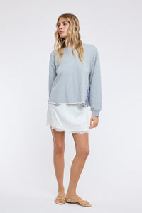 Gingham Bow Pullover