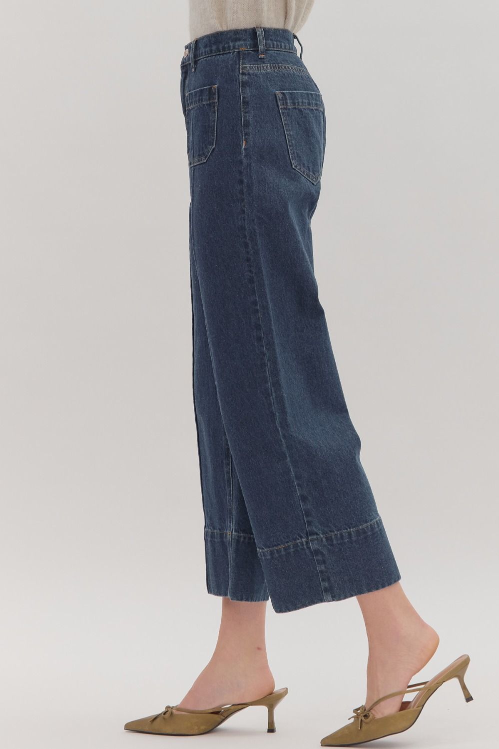 Wide Leg Ankle Pants