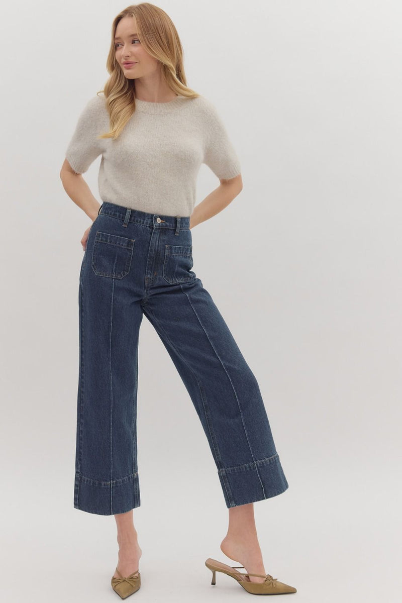 Wide Leg Ankle Pants