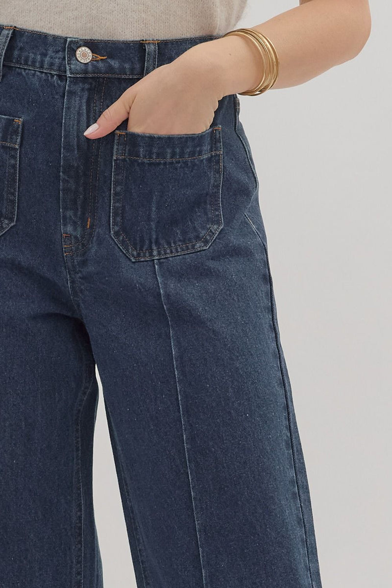 Wide Leg Ankle Pants