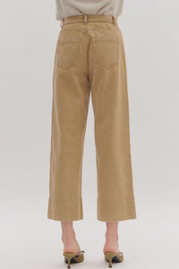 Wide Leg Ankle Pants