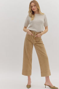 Wide Leg Ankle Pants