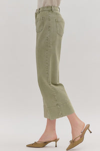 Wide Leg Ankle Pants