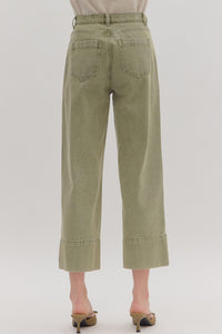 Wide Leg Ankle Pants