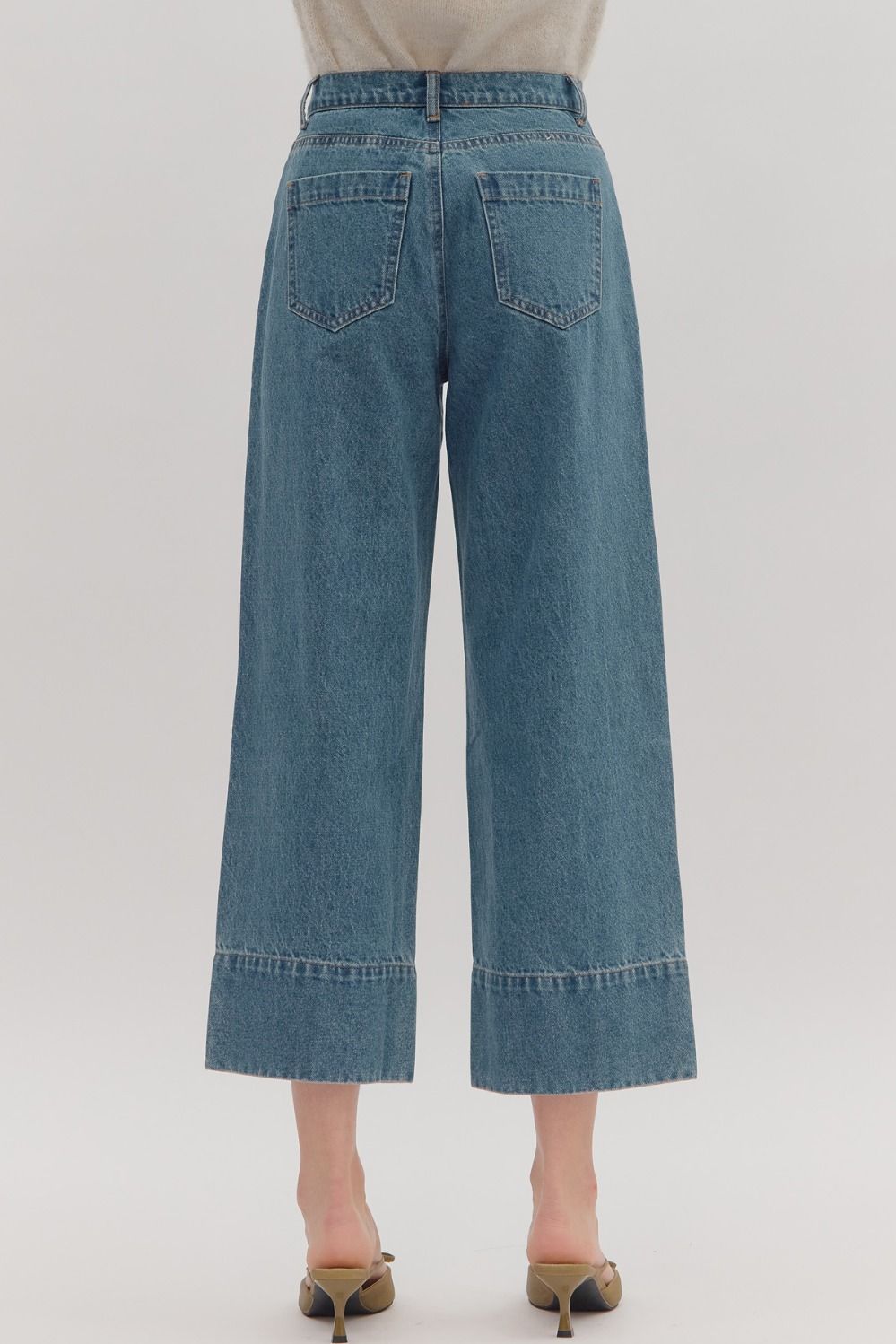 Wide Leg Ankle Pants