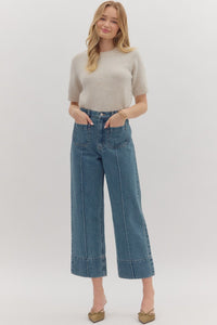 Wide Leg Ankle Pants
