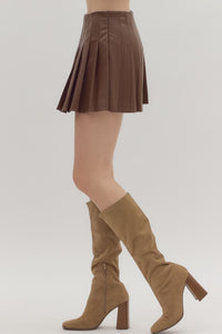 Faux Leather Mini Skirt