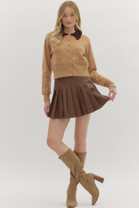 Faux Leather Mini Skirt