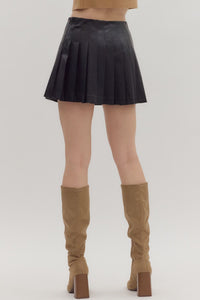 Faux Leather Mini Skirt