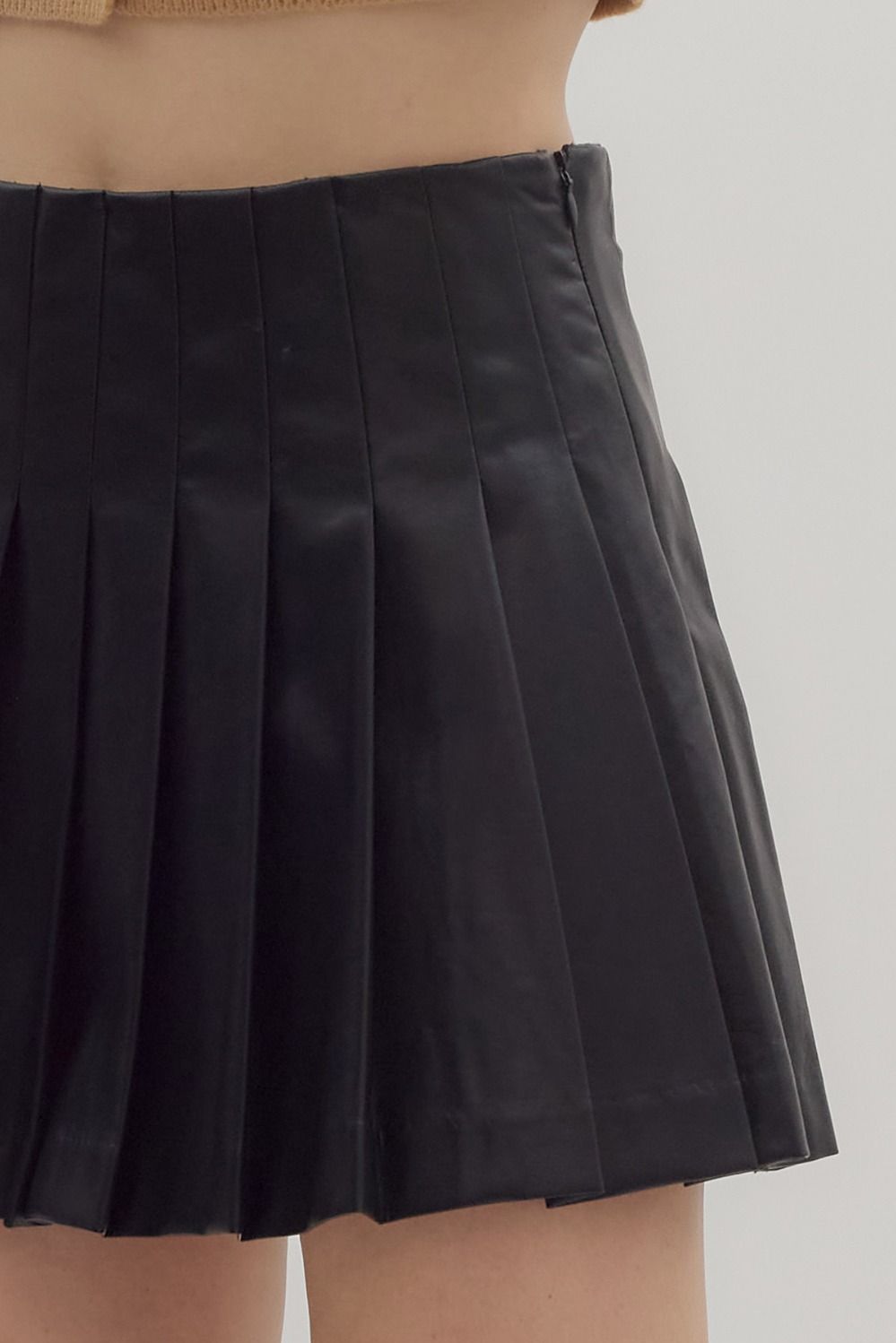 Faux Leather Mini Skirt