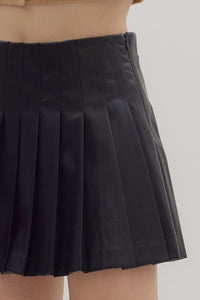 Faux Leather Mini Skirt
