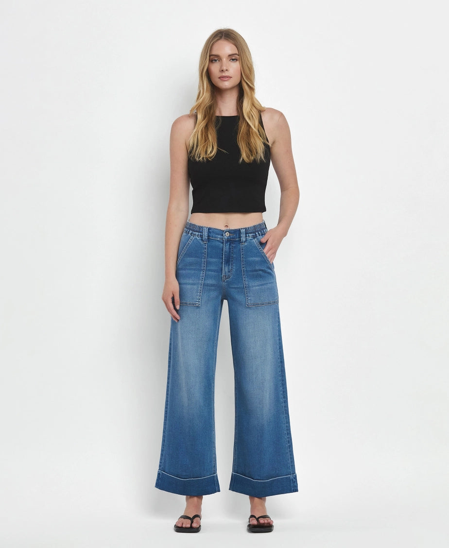 Double Cuff Baggy Jeans