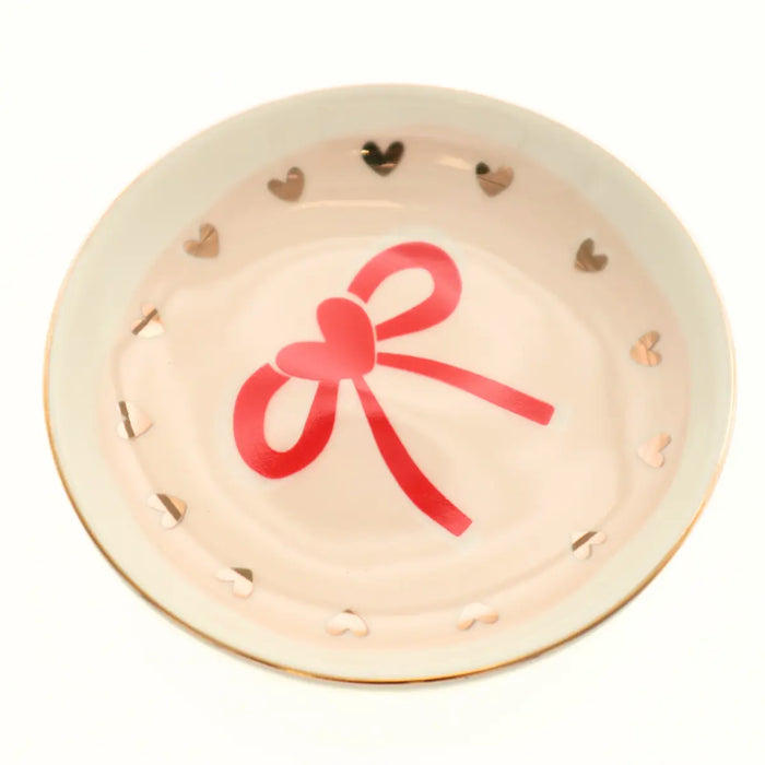 Bow and Hearts Trinket Tray