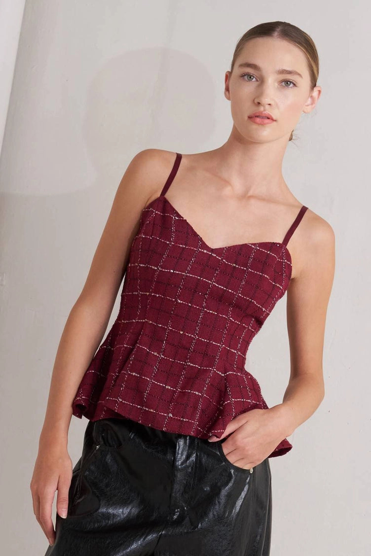 Tweed Cami Top
