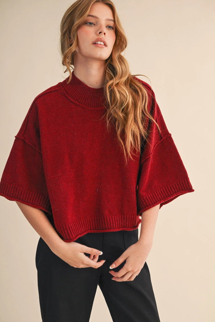 Marled Knit Sweater