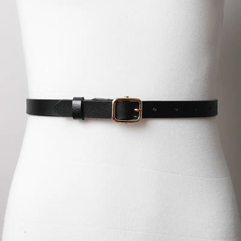 Skinny Leather Belt