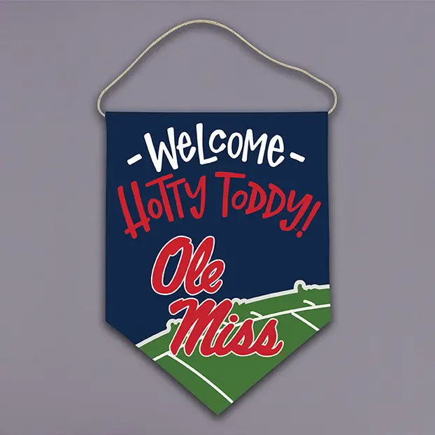 Ole Miss Welcome Doorhanger
