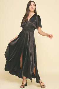 Chiffon Slit Maxi Dress