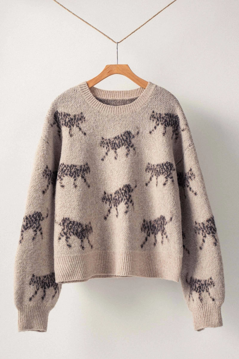 Leopard Crewneck Sweater