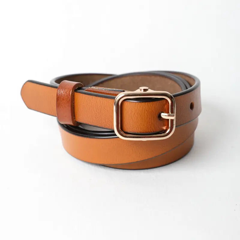 Skinny Leather Belt