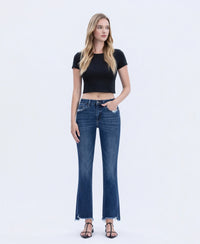Frayed Hem Flare Jeans