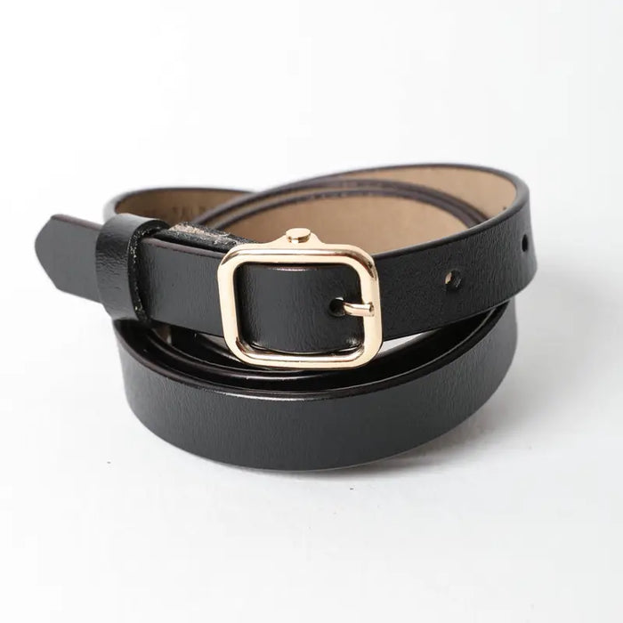 Skinny Leather Belt