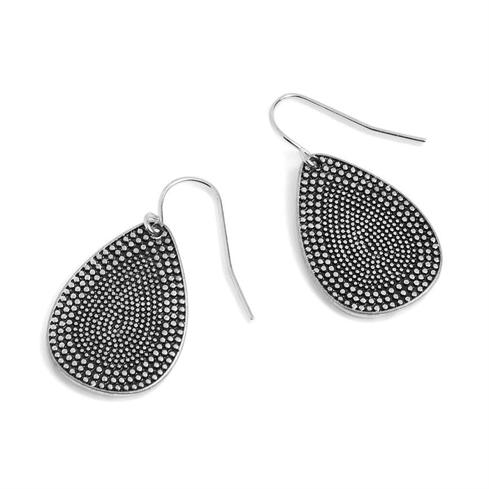 Studded Teardrop Dangle Earrings