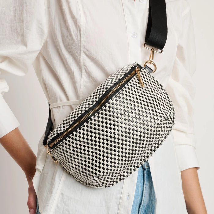 Gizelle Checkered Belt Bag
