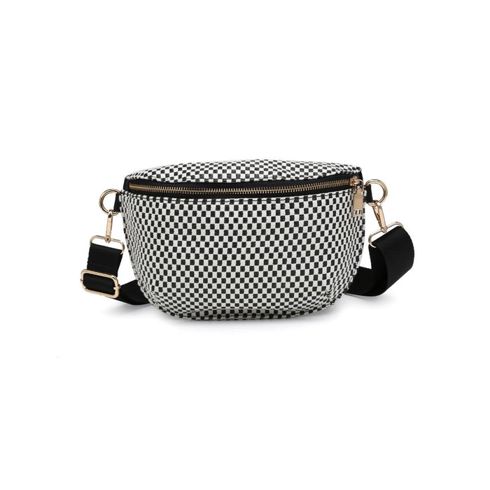 Gizelle Checkered Belt Bag