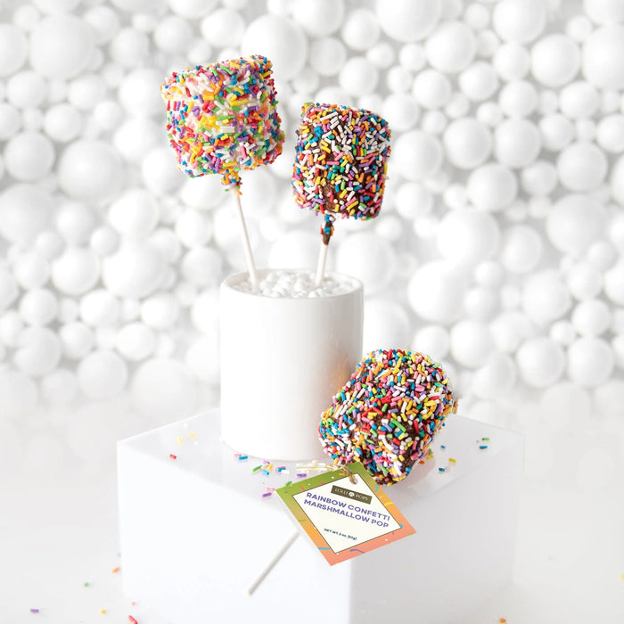 Rainbow Confetti Marshmallow Pop