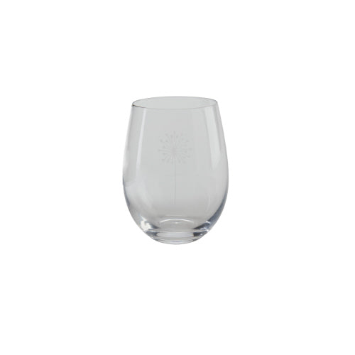 Etched Beverage Glass