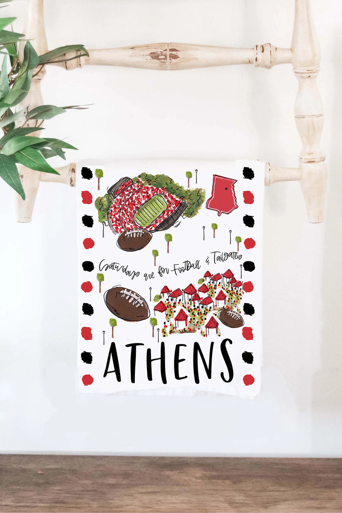 Saturdays in Athens Towel