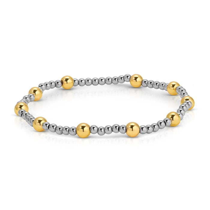 Two-Tone Stretch Bracelet