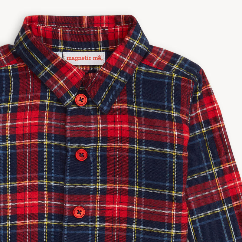 Flannel Roll Around Top + Pant Set