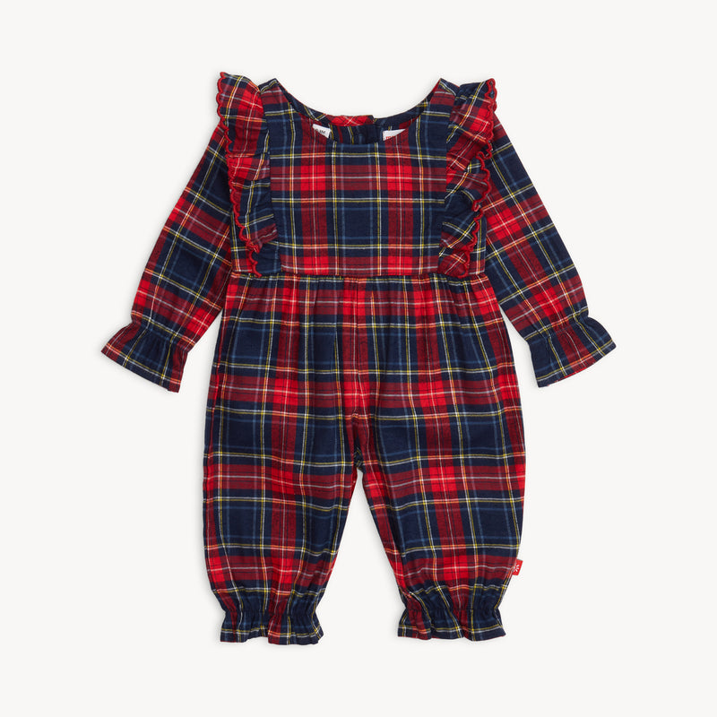 Flannel Ruffle Romper
