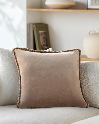 Washed Cotton Velvet Pillow 18x18