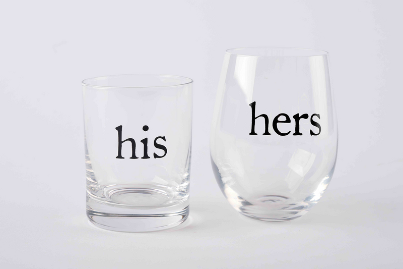 His and Hers Glass Set