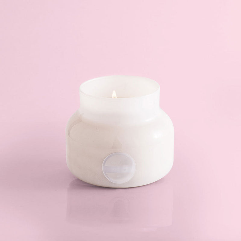Volcano White Jar Candle TESTER