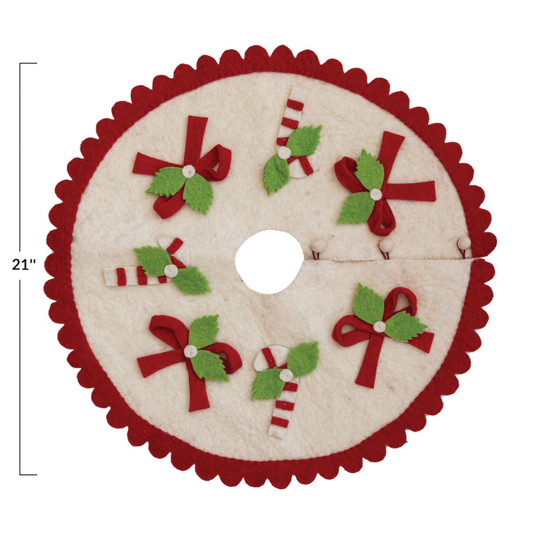 Candy Canes Tree Skirt