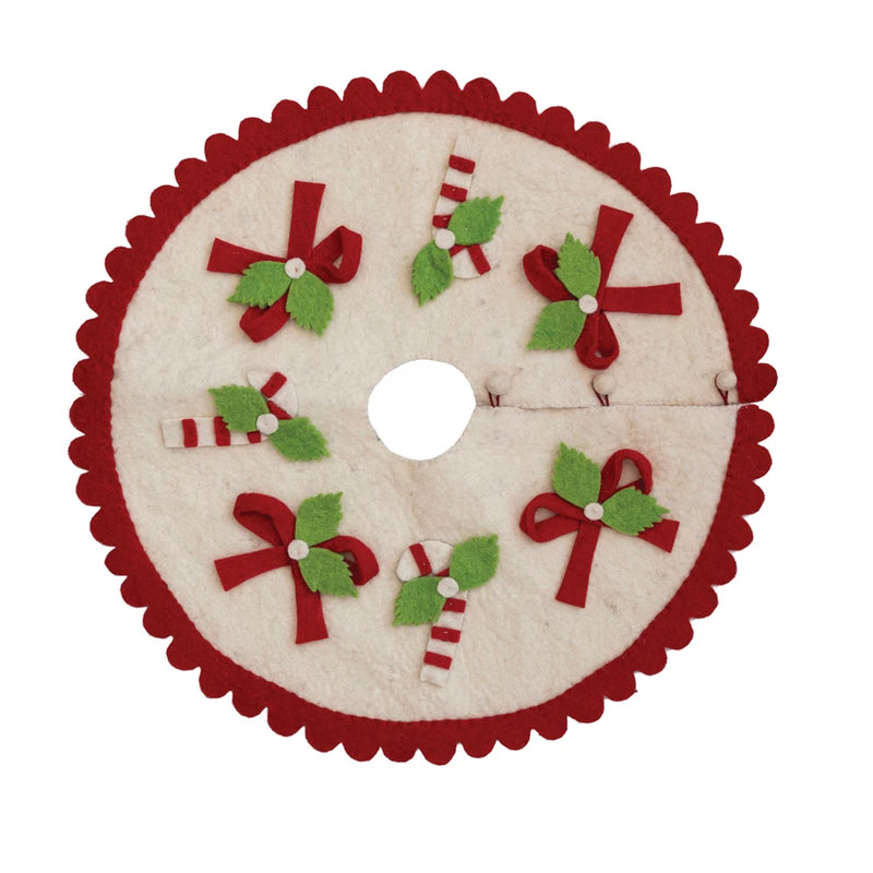 Candy Canes Tree Skirt