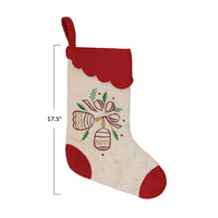 Holly Bells Stocking