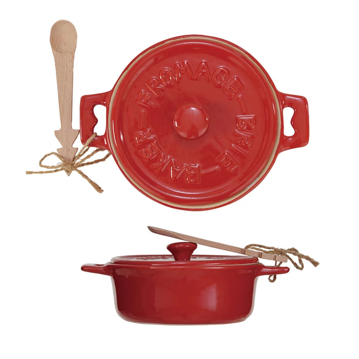 Holiday Brie Baker Set